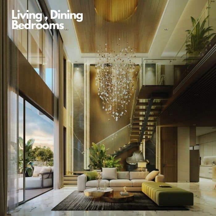 Srijan Palladina Living, Dining, Bedrooms specifications